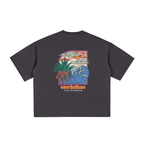 Encinitas postcard boxy tee