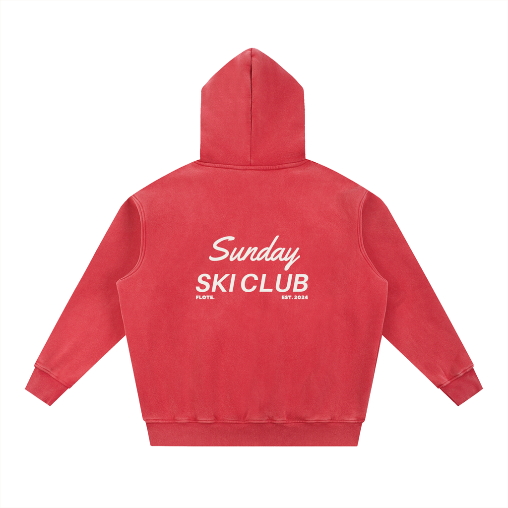 Sunday Ski Club Hoodie - Snow Wash
