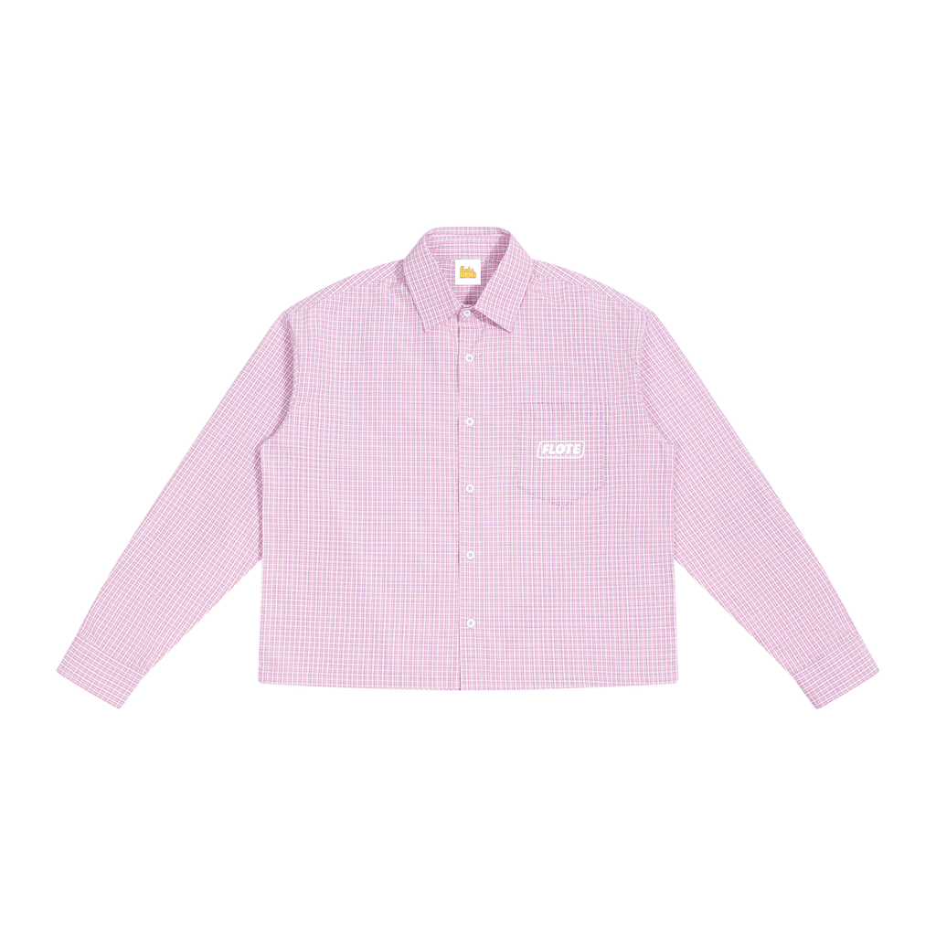 Unisex Boxy Plaid Long Sleeve Shirt