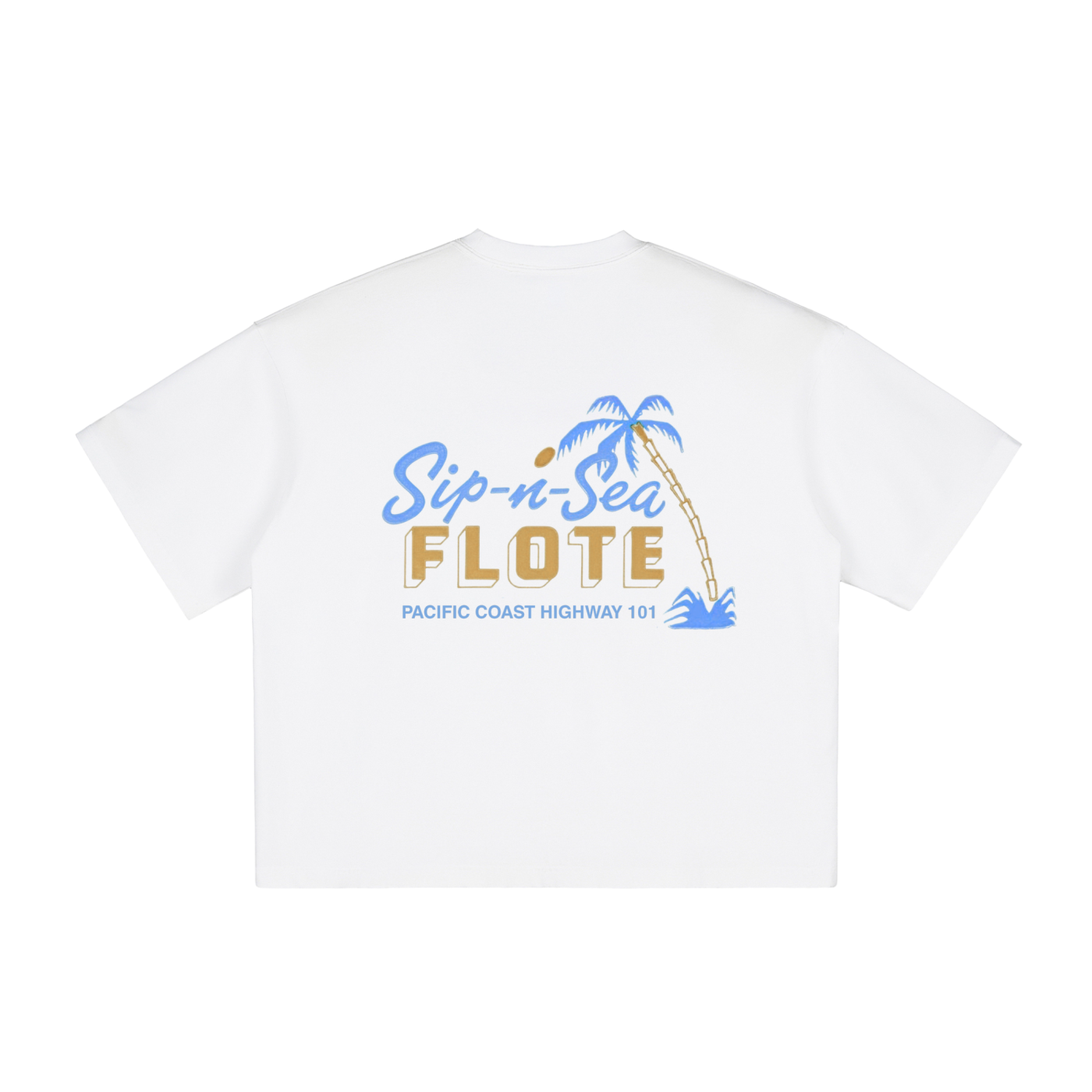 Sip-N-Sea Vintage Tee White