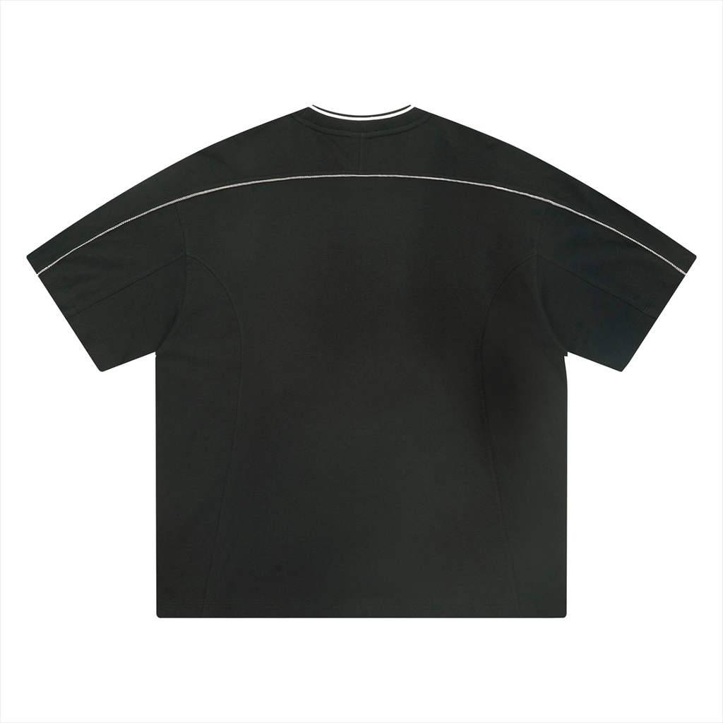 Oversized Contrast Tape T-Shirt