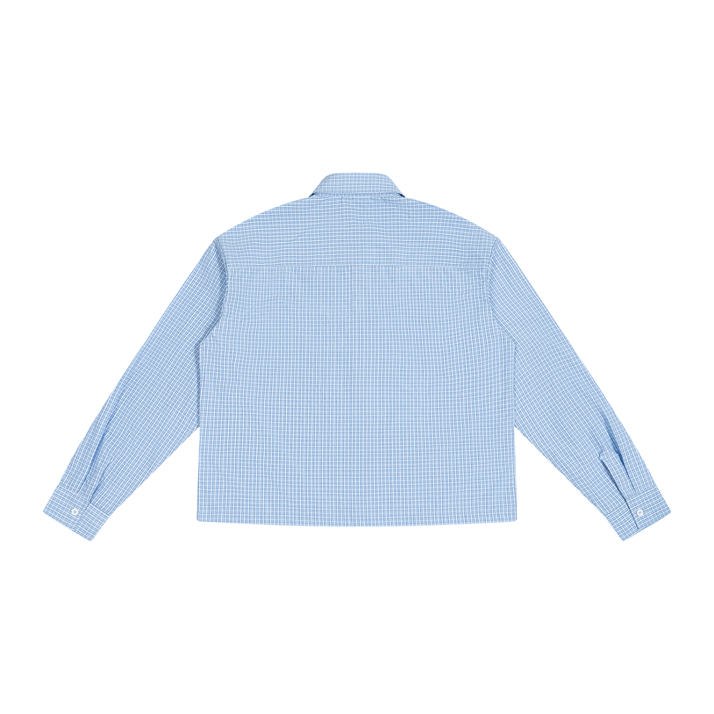Unisex Boxy Plaid Long Sleeve Shirt