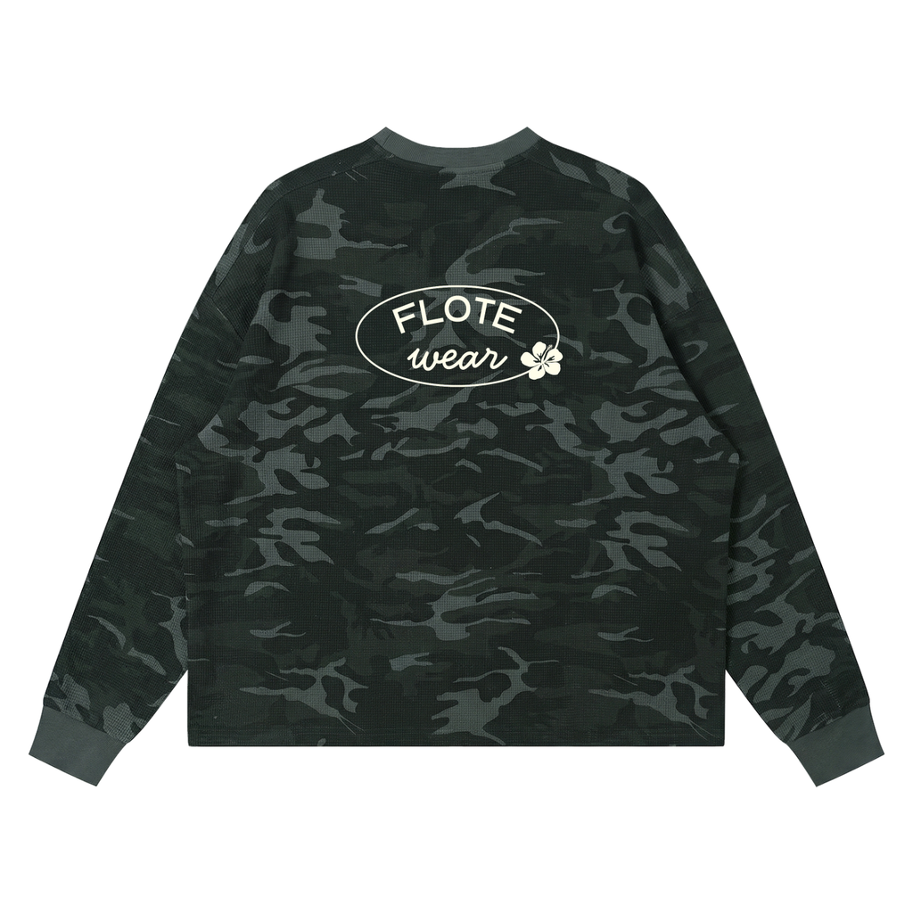 Unisex Waffle Boxy Long Sleeve T-Shirt