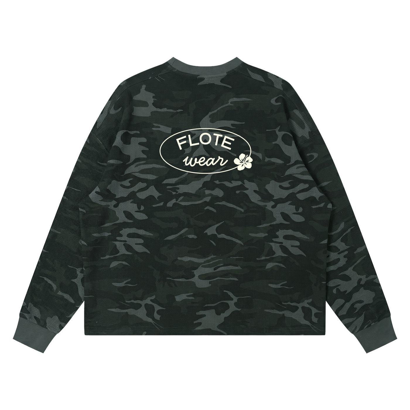 Unisex Waffle Boxy Long Sleeve T-Shirt