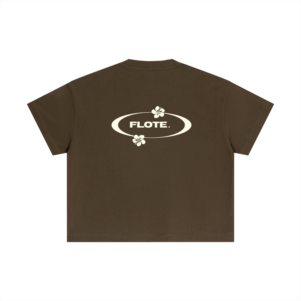 Hibiscus Cotton Boxy Tee