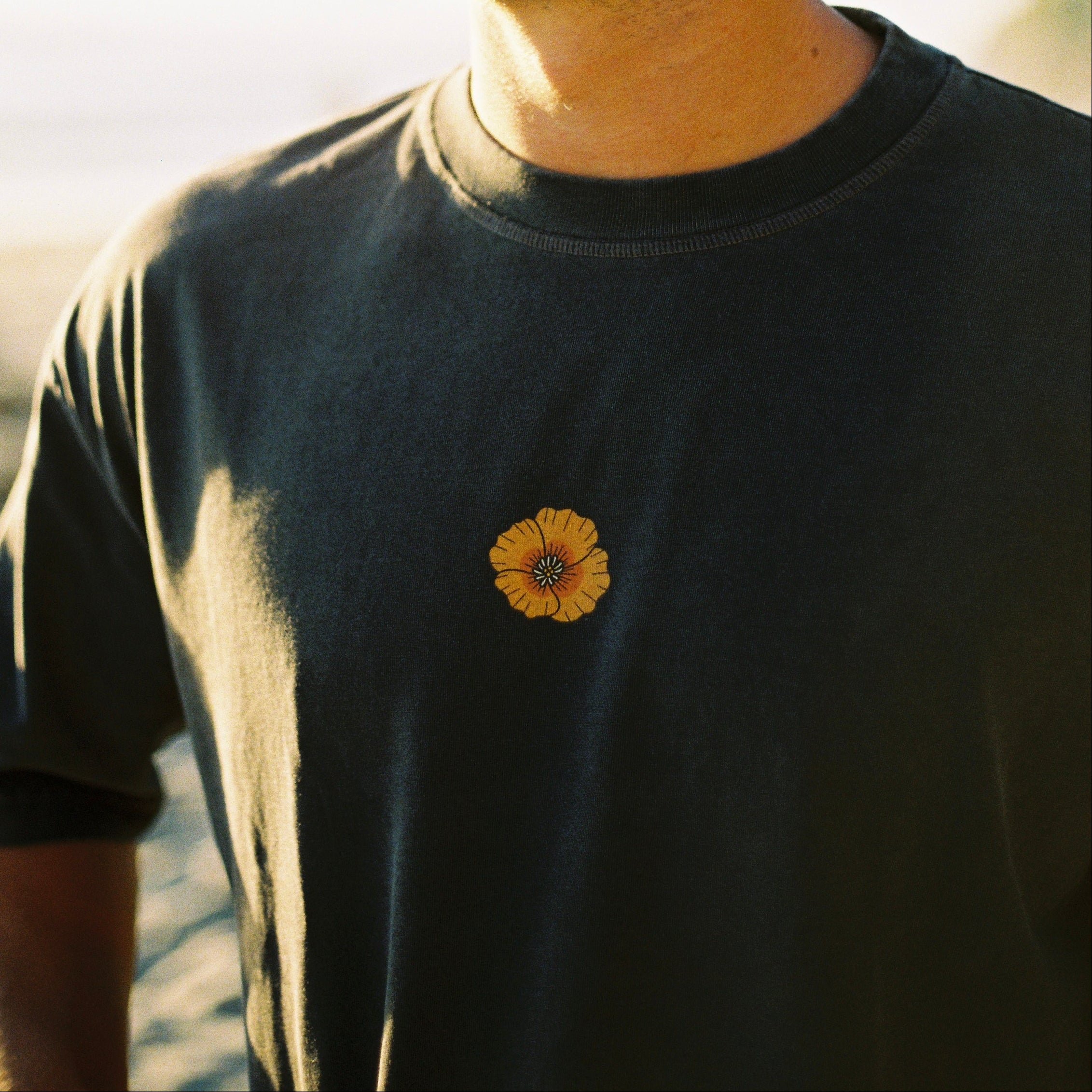 California Poppy Boxy Tee