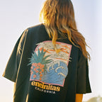 Encinitas postcard boxy tee
