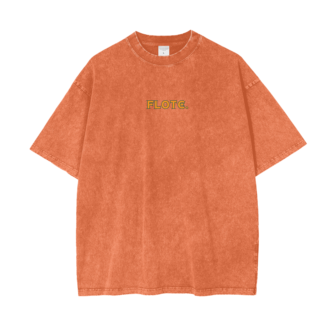 Encinitas Flowers Tee Orange