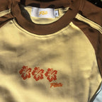 Retro Hibiscus Raglan Tee