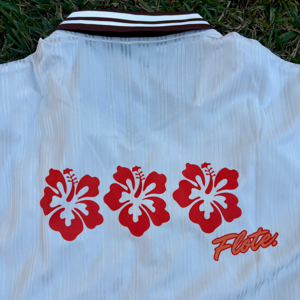 Retro Hibiscus Polo