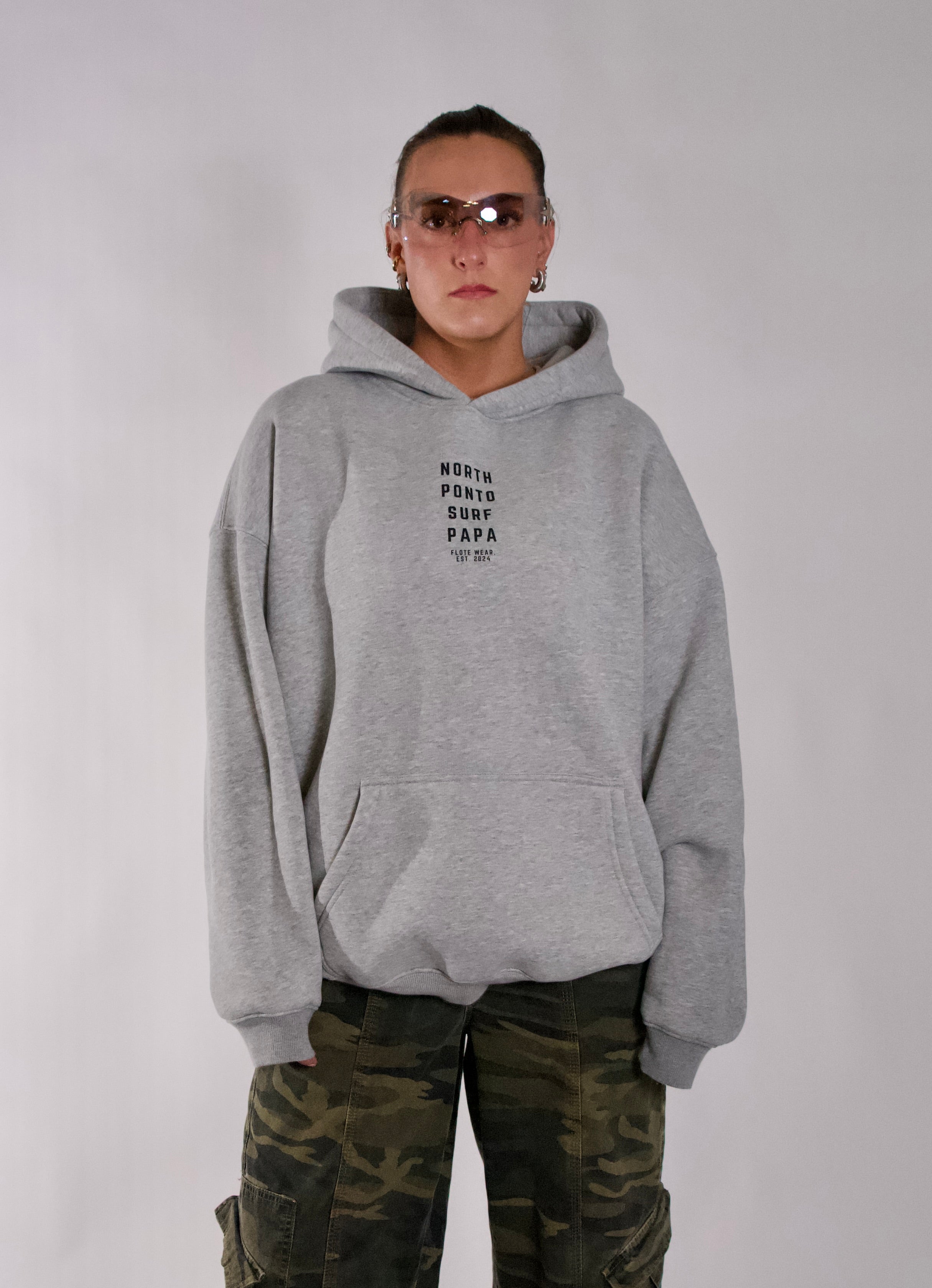 North Ponto Surf Papa Hoodie Gray