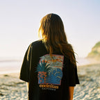 Encinitas postcard boxy tee