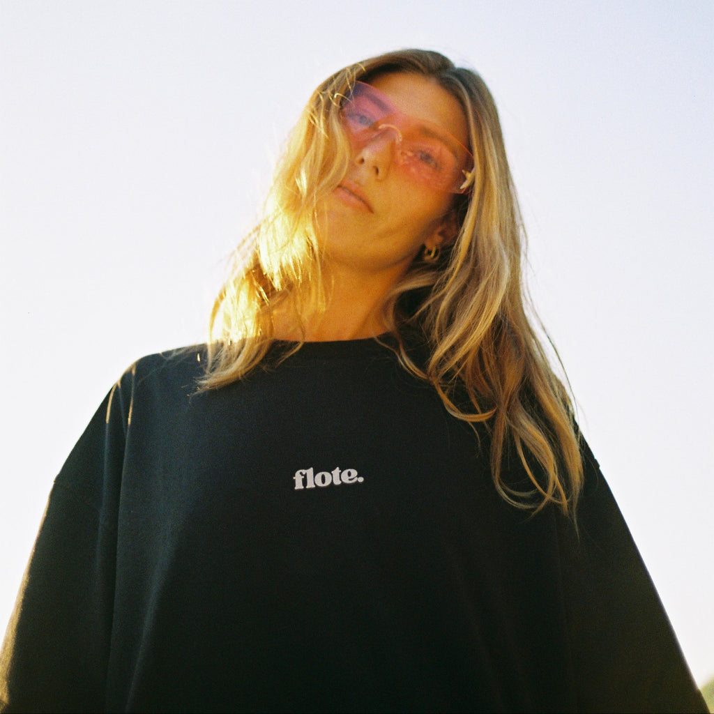 Encinitas postcard boxy tee