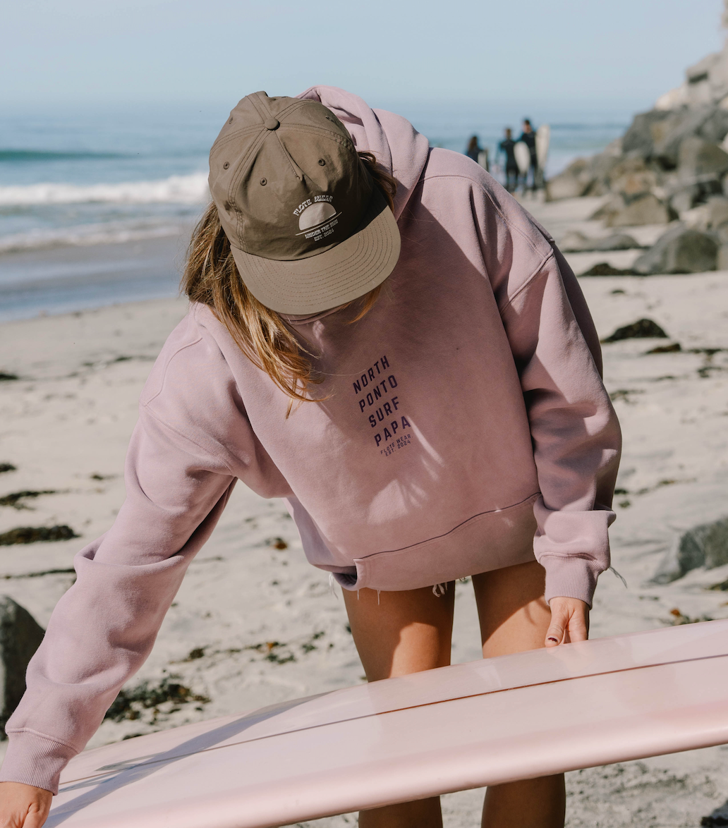 North Ponto Surf Papa Hoodie Purple