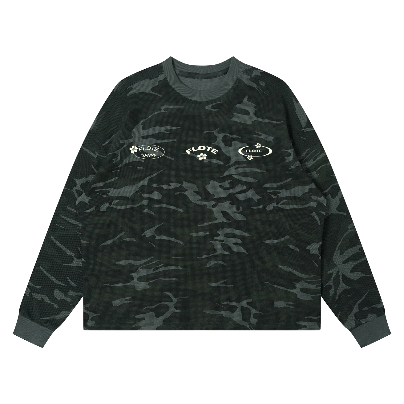Unisex Waffle Boxy Long Sleeve T-Shirt
