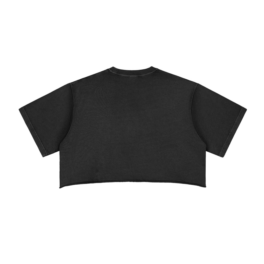 Hibiscus Raw Edge Crop Top